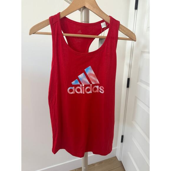 Adidas‎ Red Tank Top Size Medium - Picture 1 of 8
